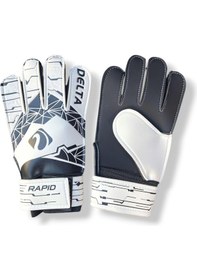 Resim Delta Rapid Kaleci Eldiven Beyaz Siyah Beyaz - Siyah 