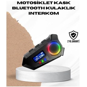 Resim Bfs Bluetooth 5.4 İnterkom Ip65 Toz Ve Su Geçirmez Led Göstergeli 
