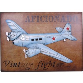 Resim Uçak Tablo Pano Vintage Dekoratif Ev Ofis Hediyelik 