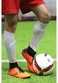 Resim Lig Simav Turuncu Çim Boğazlı Halı Saha Erkek Futbol Ayakkabı 001 