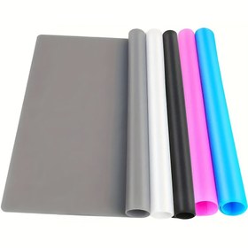 Resim 1 adet Çok Renkli Silikon El Sanatları Matı 30x40/40x60cm - Yapışmaz, Esnek Koruyucu Ped Reçine Takı Dökümü & Sofra Takımı için, DIY El Sanatları için Dayanıklı Silikon Levha 