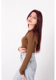 Resim Busem W0010820 Kadın Bluz Kahve 