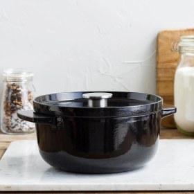 Resim Kitchenaid Döküm Demir Tencere Siyah 22 cm - 3.3 L 