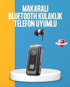 Resim Dijital Ekranlı ve Hızlı Şarjlı Bluetooth 5.2 Makaralı Kulaklık 