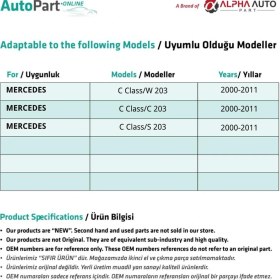 Resim İnnovareauto Mercedes C Class W203,C203,S203 Için Orta Konsol Perdesi-Bej 