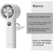 Resim Ev İçin Çok İşlevli Sessiz Elektrikli Taşınabilir Vantilatör Beyaz, 