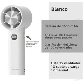 Resim Ev İçin Çok İşlevli Sessiz Elektrikli Taşınabilir Vantilatör Beyaz, 