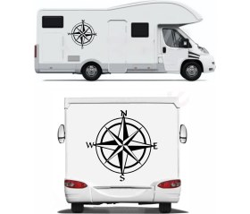 Resim Sticker Usta Pusula 4x4 Offroad Adventure Kamp Araba Oto Karavan Motosiklet Sticker 00080 