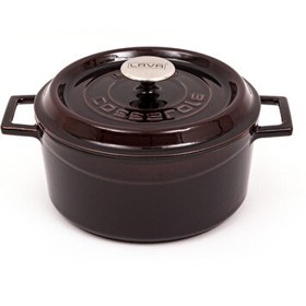 Resim Lava Premium 24 CM Mor Yuvarlak Tencere 