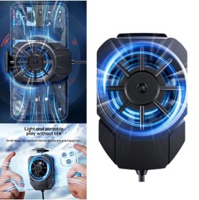 Resim CROW'S TECH Cooler Hava Soğutmalı Cep Telefon Soğutma Fanı Gaming Güçlü Soğutucu 
