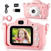 Resim Yunboo Çocuklar İçin Unicorn Şeklinde Mini Dijital Fotoğraf Makinesi - 32gb Hafıza Kartlı, 1080p Video Çekim, Oyun Ve Mp3 Özellikli 