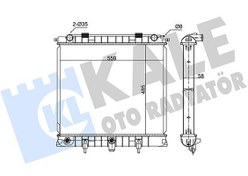 Resim KALE 350500 | Radyatör 95-Range Rover 2.5D4×4 