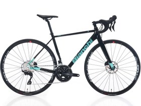 Resim BIANCHI R0013-D 105 YOL BİSİKLETİ 530H 24-V HD BLACK-CELESTE 