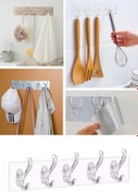 Resim Hayveys Şeffaf Banyo Ve Mutfak Askısı 5 li 