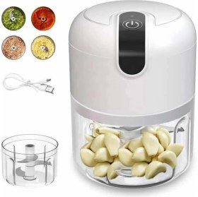 Resim İlk El Grup Rondo Doğrayıcı 250 ml Taşınabilir USB Şarjlı Pratik El Rondo Blender 