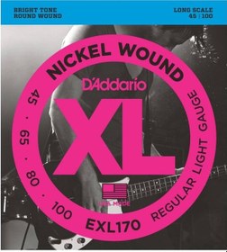 Resim D'addario Exl170 Long Scale Bas Gitar Teli 045-100 
