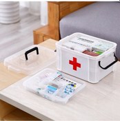 Resim Tongxida Aile Çok Katmanlı Acil Tıp Saklama Kutusu, Boyut: Xl Beyaz Ev Plastik Kutu 