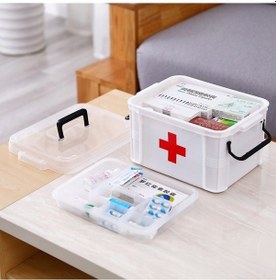 Resim Tongxida Aile Çok Katmanlı Acil Tıp Saklama Kutusu, Boyut: Xl Beyaz Ev Plastik Kutu 