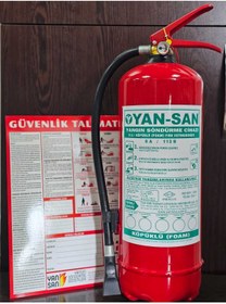Resim YAN-SAN 6 KG YANGIN SÖNDÜRME CİHAZI ( AFF KÖPÜK) ve YANGIN GÜVENLİK TALİMATI 