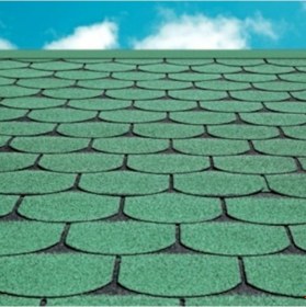 Resim Desenli Shingle Şıngıl Çatı Şiltesi Desenli Membran Çatı Kaplama (498498057) 