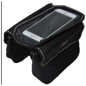 Resim Kadro Üstü Telefon Tutuculu Heybe Çanta Yerli Siyah 