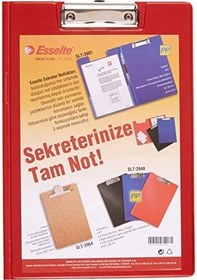 Resim Esselte Sekreter Notluğu PP Kapaklı Kırmızı slt-3901 A4 Sekreterlik 