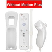 Resim Beyaz-nintend Wii 2 İn 1 Kablosuz Uzaktan Gamepad Denetleyicisi Hareket Artı Uzaktan Kumanda Wii Joystick Olmadan 