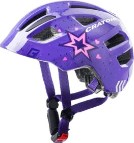 Resim Kask Çocuk Maxster Star Purple Glossy Cratoni S-M 51-56 cm 
