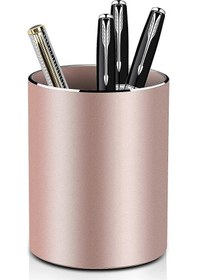 Resim Ganzhoushop Yuvarlak Kalemlik Metal Kalemlik Alüminyum Kalemlik - Ofis, Okul, Ev İçin 