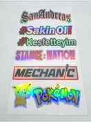 Resim CybillStore Karışık Hologram Sticker Seti 6 Adet Çoklu Hologram Sticker 