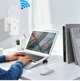 Resim Go Des Gd-wps032 1200mbps 6 Antenli 5ghz Wifi Sinyal Güçlendirici Router Beyaz 