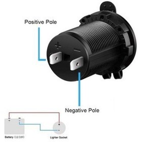 Resim Oto Çakmak Fiş Çakmaklık Dişi Pano Tip 30Mm Şase Monteli 100 Adet N11.168 