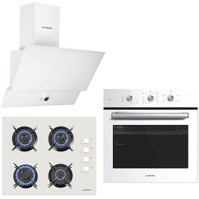 Resim Kumtel Kristal B66-SF2 (MT) (PLUS) - KO-40 TAHDF - DA6-830 Beyaz Ankastre Set 