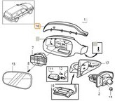 Resim AYNA KAPAĞI SAĞ KROM S60/S80/V70/XC70 