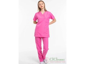 Resim Cici Forma Zarf Yaka Pembe Takım 