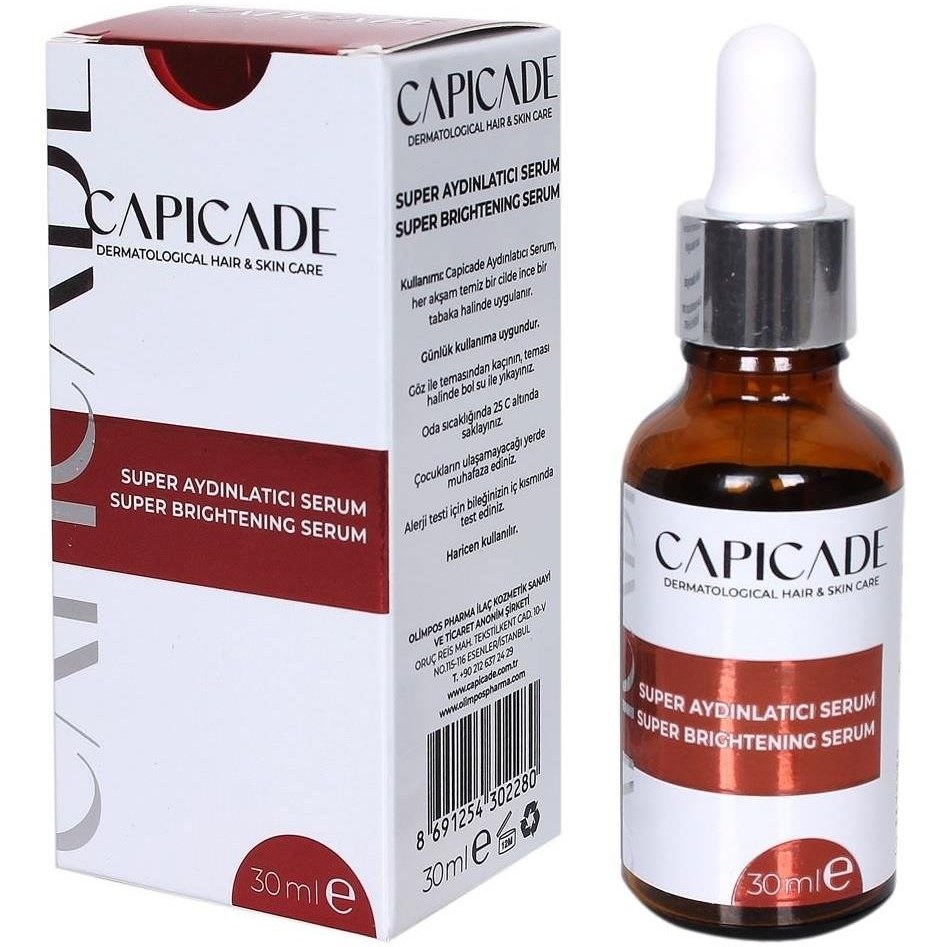 Capicade Süper Aydınlatıcı Serum 30 ml I UYGUN FİYAT I ORİJİNAL I Fiyatı ve Özelliklerı - Badem