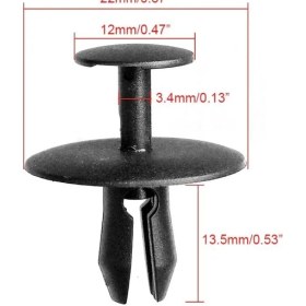 Resim Zetoto 208 Izalatör Davlumbaz Iç Aksam Çok Amaçlı Klips 6997T2 50 Adetli Paket 