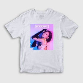 Resim Presmono Unisex Çocuk Beyaz Jennie Blackpink T-shirt 271889tt 