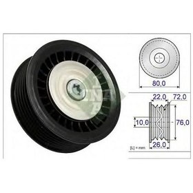 Resim GATES T36490 V KAYIŞ GERGİ RULMANI CLIO II III KANGOO MEGANE II / 