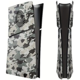 Resim Tianchishop Ps5 Slim Konsolu İçin Soğutma Deliği İle Dijital Sürüm İnce Kamuflaj Plakası Koruyucu Değiştirme Ön Kapak 
