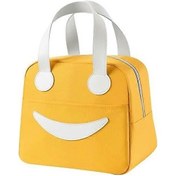 Resim Öğle Yemeği Çantası Yalıtımlı Çanta Öğle Yemeği Kutusu Büyük Kapasiteli Çanta Açık Hava Piknik Taşınabilir Tote Çanta Sarı Çok Renkli 