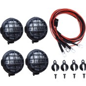 Resim Decisive 1/10 Rc Paletli Aksesuar Rc Araba Parçaları C Için Abajur ile 4 LED Beyaz Işık (Yurt Dışından) 
