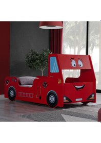 Resim Arabalı Yatak, Fireman Arabalı Yatak Karyolası 