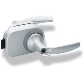 Resim Hoppe Atlanta Hcs Gda1530 Kapı Kolu-Mandal / Kırmızı-Yeşil Cam Ca 