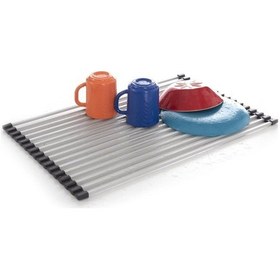 Resim Primanova Lavabo Üstü Katlanabilen Mutfak Rafı Paslanmaz-m-e63-07 Gri 