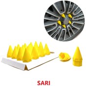 Resim Sivri Mermi Bijon Kapağı Sökme Aparatlı 20 Li Set Sarı 17 Mm 