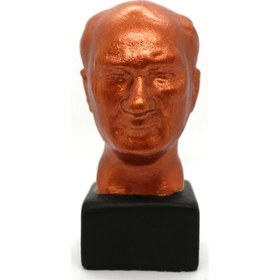 Resim El Yapımı Mustafa Kemal Atatürk Büst Biblo Hediyelik Beton Heykel 11 cm 