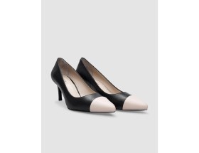 Resim Cabani %100 Hakiki Deri Siyah Kadın Stiletto 