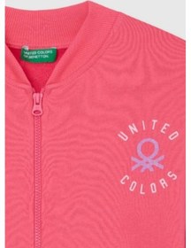 Resim United Colors Of Benetton Kız Çocuk Bnt-g23334 Sweatshirt Pembe-1915 Pembe 