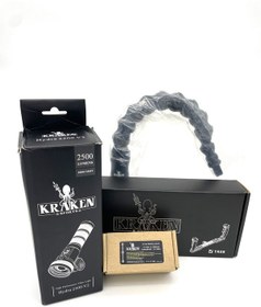 Resim Kraken Hydra 2500 V2 Dalış Feneri Fener Ahtapot Kolu Hediyeli 